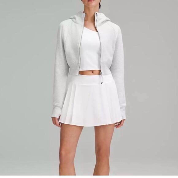 Lululemon Athletica Scuba Full-Zip Cropped Hoodie HCUG heathered ultra gray 6 - Picture 1 of 7